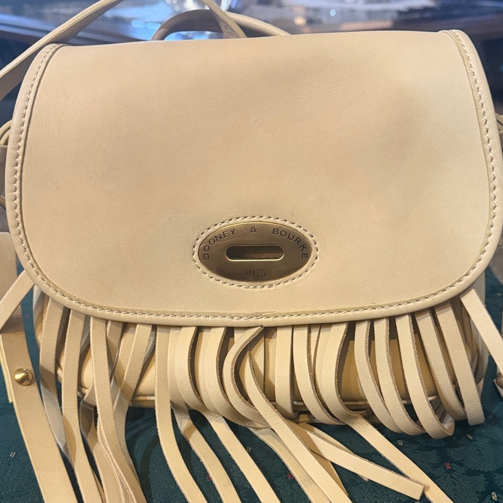 Dooney & Bourke Tan Fringe Crossbody Bag The Bag is almost brand new.9w8L